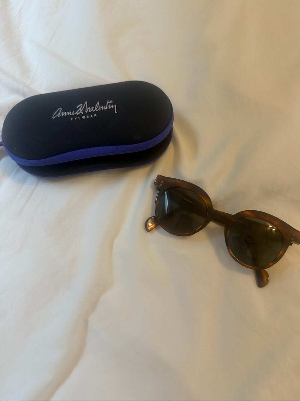 Anne et Valentin SACHA sunglasses in color 0930 “Brushed Tortoise.”
